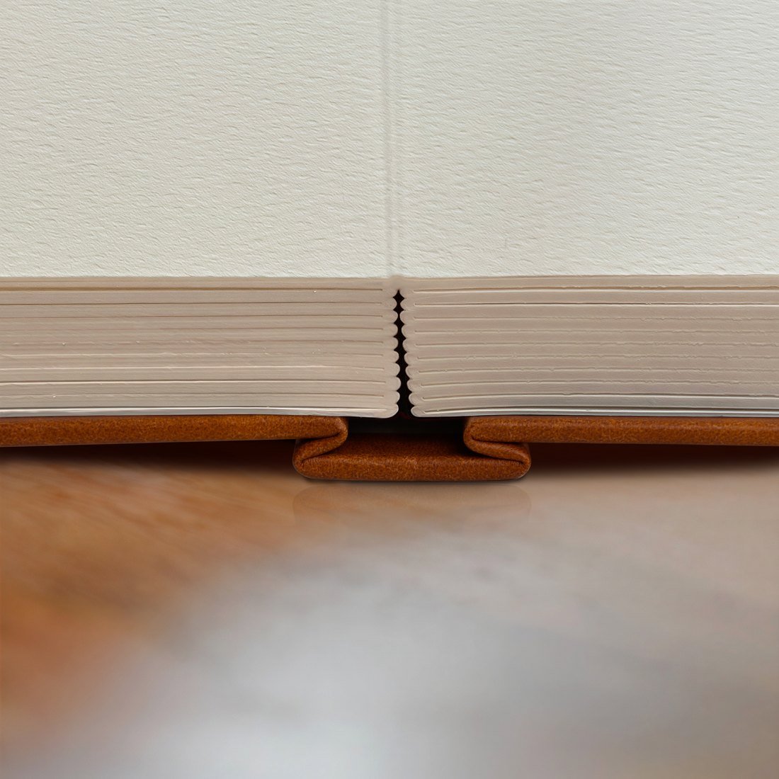 Luchetti True Flat sketchbook lying completely flat, no gutter